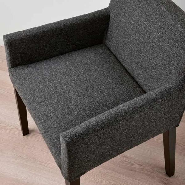 Scaun de bucătărie Ikea Marenas/Gunnared Stofă/ Gray Black photo 4