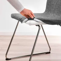 Scaun de bucătărie Ikea Lillanas/Gunnared Stofă/ Dark Gray Chrome photo 3