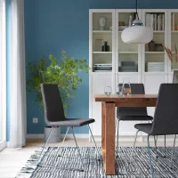 Scaun de bucătărie Ikea Lillanas/Gunnared Stofă/ Dark Gray Chrome photo 6