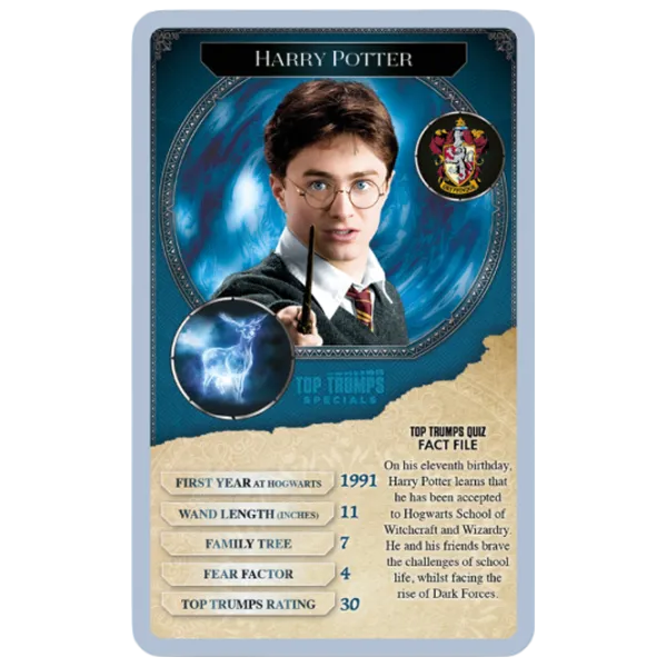 Настольная игра Winning Moves Top Trumps Harry Potter - 30 Witches and Wizards 6+/ Развитие photo 2