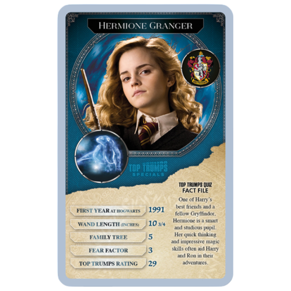 Настольная игра Winning Moves Top Trumps Harry Potter - 30 Witches and Wizards 6+/ Развитие photo 5