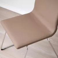 Scaun de bucătărie Ikea Lillanas/Gunnared Stofă/ Beige Chrome photo 5