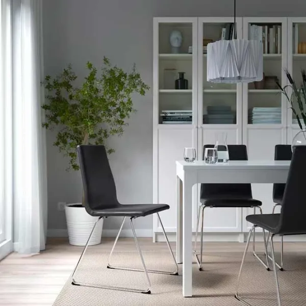 Кухонный стул Ikea Lillanas/Gunnared Ткань/ Черный Хром photo 2