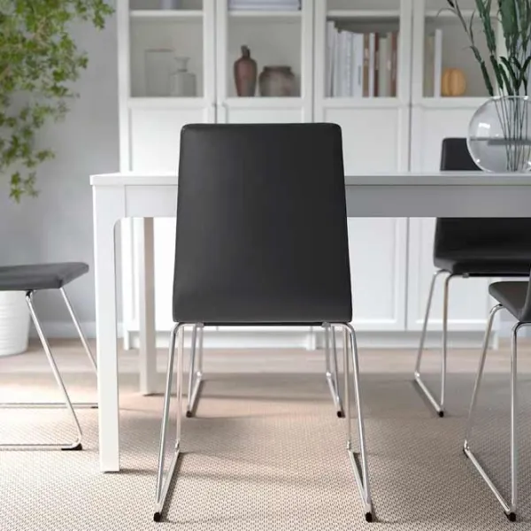 Кухонный стул Ikea Lillanas/Gunnared Ткань/ Черный Хром photo 4