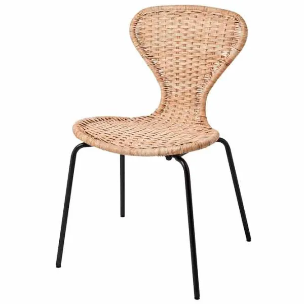 Кухонный стул Ikea Alvsta/Sefast Искусственный ротанг/ Бежевый Черный photo 1