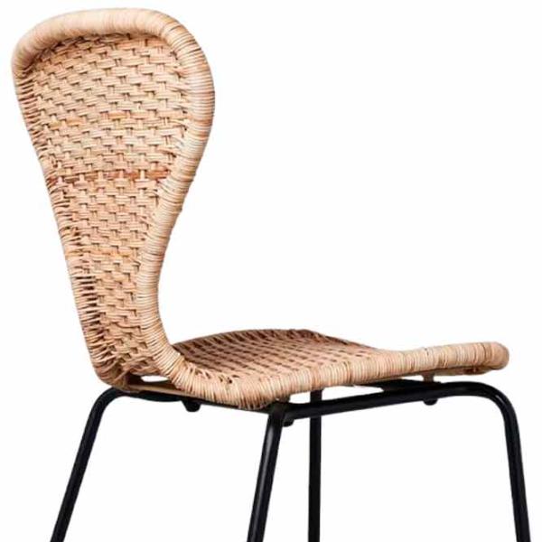 Кухонный стул Ikea Alvsta/Sefast Искусственный ротанг/ Бежевый Черный photo 2