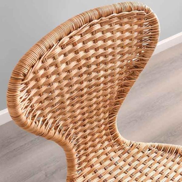 Кухонный стул Ikea Alvsta/Sefast Искусственный ротанг/ Бежевый Черный photo 3