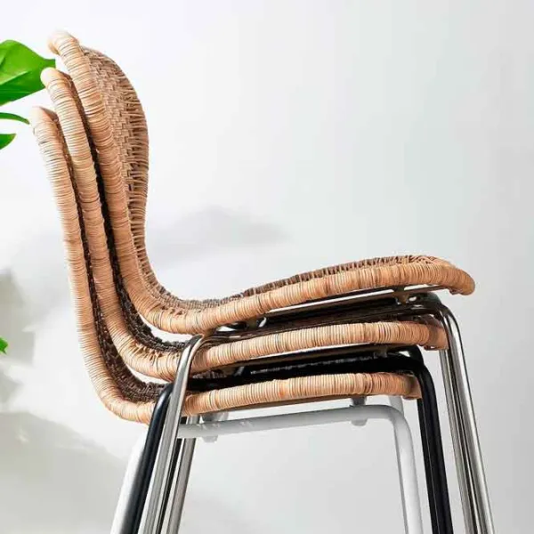 Кухонный стул Ikea Alvsta/Sefast Искусственный ротанг/ Бежевый Черный photo 4