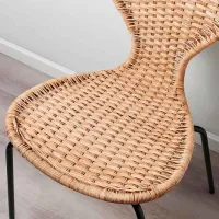 Кухонный стул Ikea Alvsta/Sefast Искусственный ротанг/ Бежевый Черный photo 5