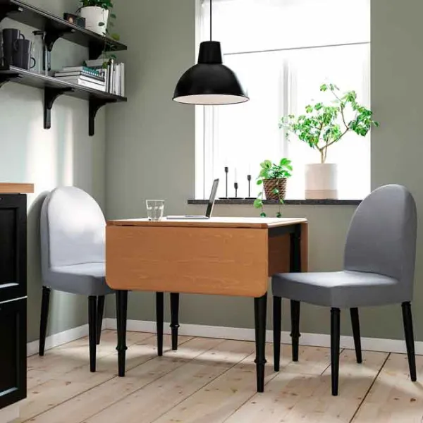 Scaun de bucătărie Ikea Danderyd/Vissle Stofă/ Gray Black photo 2