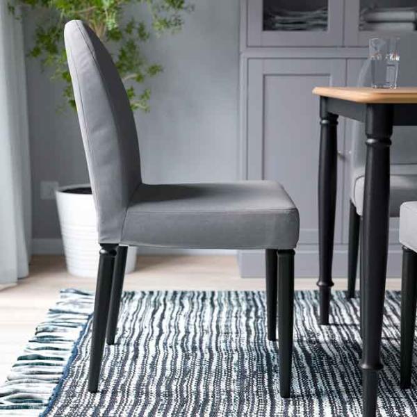 Scaun de bucătărie Ikea Danderyd/Vissle Stofă/ Gray Black photo 3