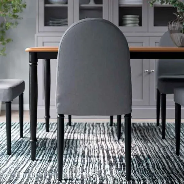 Scaun de bucătărie Ikea Danderyd/Vissle Stofă/ Gray Black photo 4
