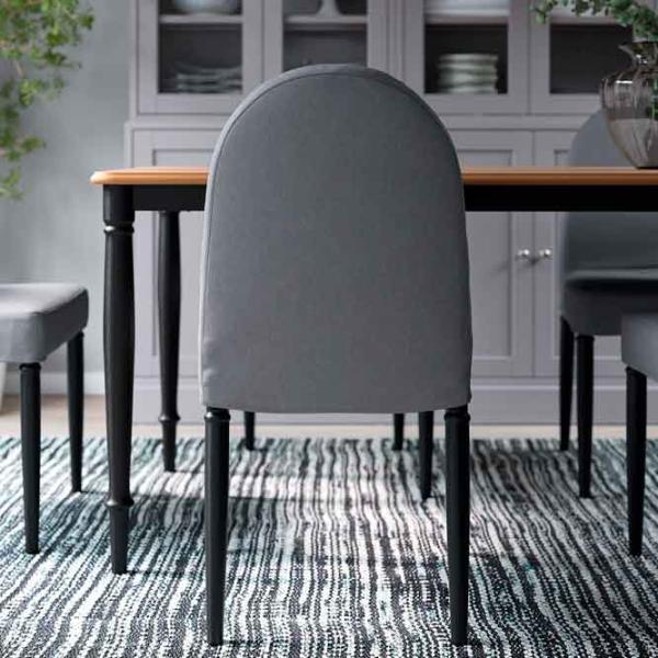 Scaun de bucătărie Ikea Danderyd/Vissle Stofă/ Gray Black photo 4