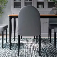 Scaun de bucătărie Ikea Danderyd/Vissle Stofă/ Gray Black photo 4