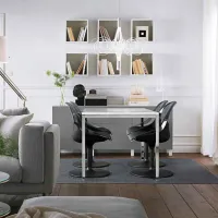 Кухонный стул Ikea Baltsar Пластик/ Черный Прозрачный photo 3