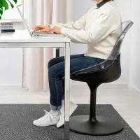 Кухонный стул Ikea Baltsar Пластик/ Черный Прозрачный photo 4