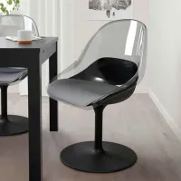 Кухонный стул Ikea Baltsar Пластик/ Черный Прозрачный photo 6