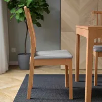 Scaun de bucătărie Ikea Ekedalen/Orrsta Stofă/ Grey Beige photo 6