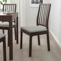 Scaun de bucătărie Ikea Ekedalen/Orrsta Stofă/ Grey Dark Brown photo 5