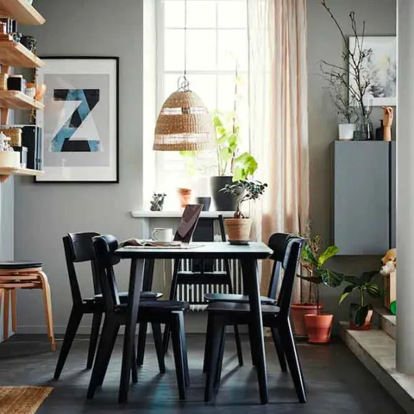 Кухонный стул Ikea Lisabo Дерево/ Черный Черный photo 3