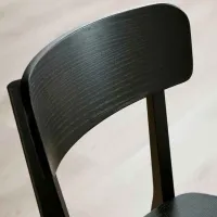 Scaun de bucătărie Ikea Lisabo Lemn/ Black Black photo 6