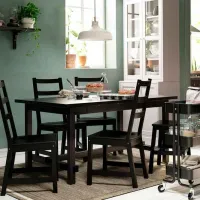 Scaun de bucătărie Ikea Nordviken Masiv/ Black Black photo 6