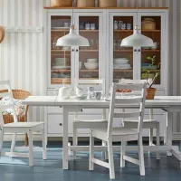 Scaun de bucătărie Ikea Nordviken Masiv/ White White photo 5