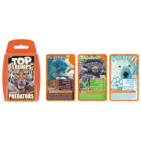 Настольная игра Winning Moves Top Trumps Predators 6+/ Развитие photo 8