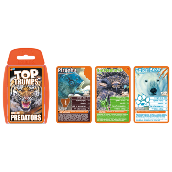 Настольная игра Winning Moves Top Trumps Predators 6+/ Развитие photo 8