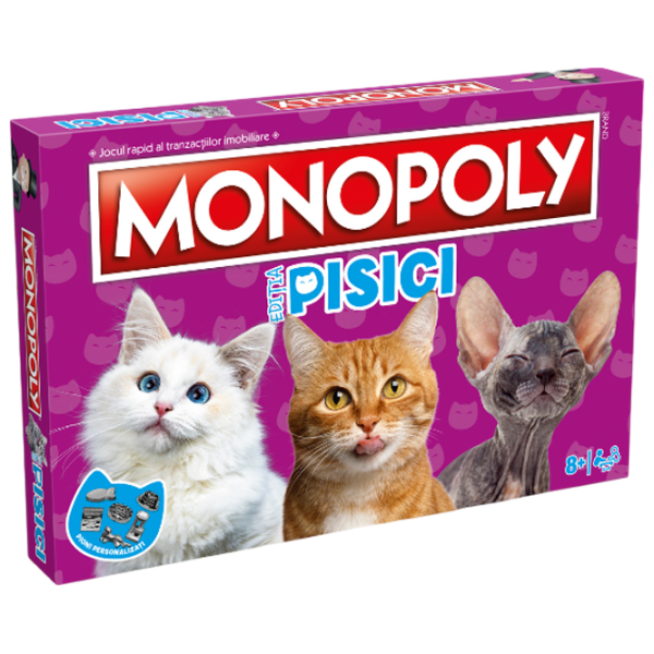 Настольная игра Winning Moves Cats 6+/ Monopoly photo 4