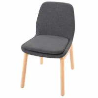 Кухонный стул Ikea Vedbo/Gunnared Полиэстер/ Тёмно-серый Beige