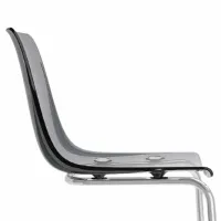 Scaun de bucătărie Ikea Tobias Plastic/ Black Inox photo 3