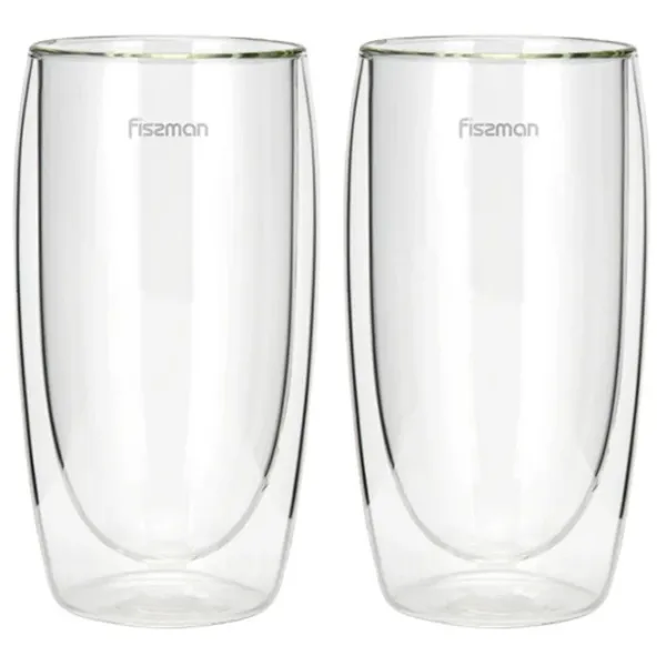 Set de pahare Fissman Frappe 0.35l / Sticlă / Transparent photo 1