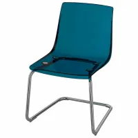 Scaun de bucătărie Ikea Tobias Plastic/ Blue Inox