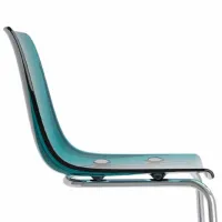 Scaun de bucătărie Ikea Tobias Plastic/ Blue Inox photo 4