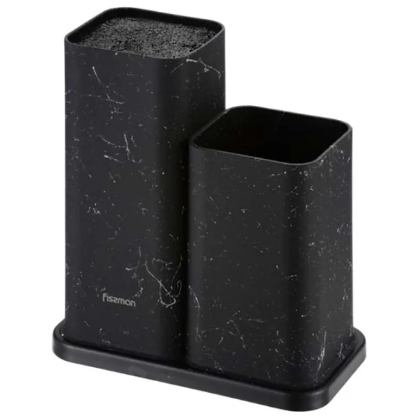 Подставка для ножей Fissman Marble Черный / Настольный photo 1