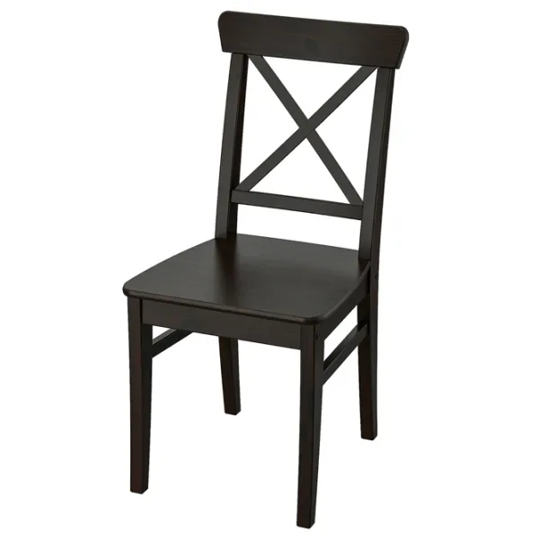 Кухонный стул Ikea Ingolf Массив/ Тёмно-коричневый Dark Brown photo 1