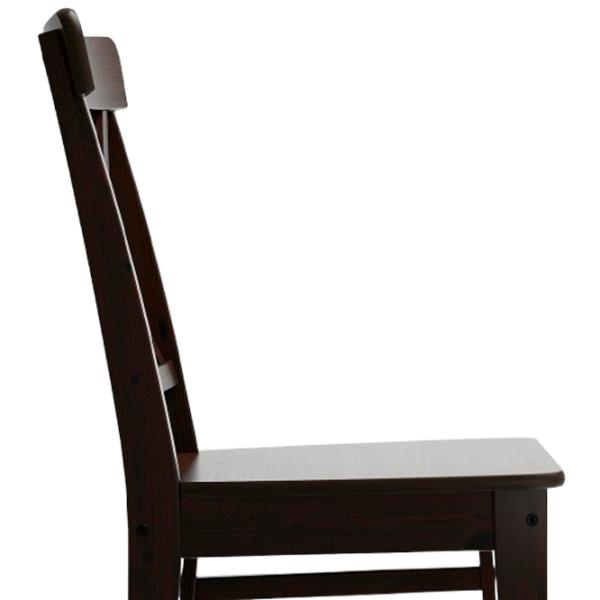 Кухонный стул Ikea Ingolf Массив/ Тёмно-коричневый Dark Brown photo 2