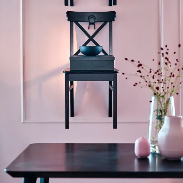 Кухонный стул Ikea Ingolf Массив/ Тёмно-коричневый Dark Brown photo 6