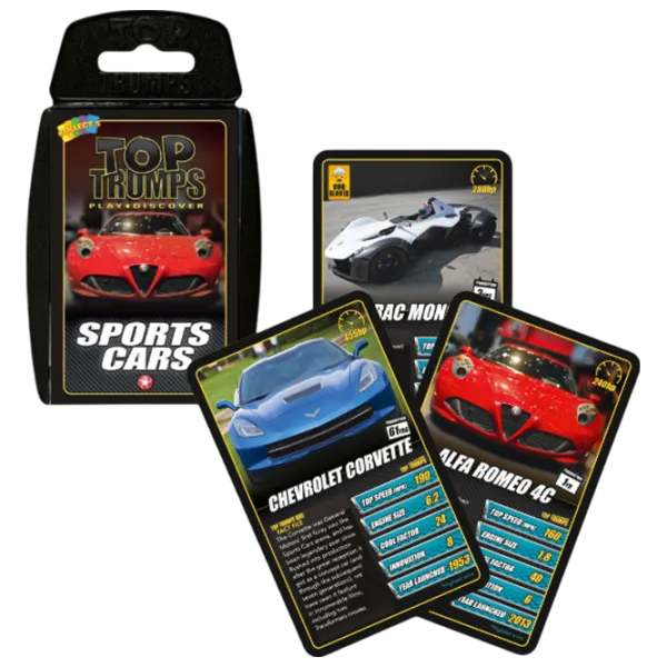 Настольная игра Winning Moves Top Trumps Sports Cars 6+/ Развитие photo 1