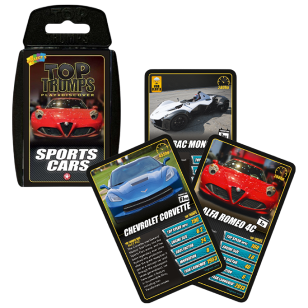 Настольная игра Winning Moves Top Trumps Sports Cars 6+/ Развитие photo 1
