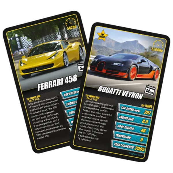 Настольная игра Winning Moves Top Trumps Sports Cars 6+/ Развитие photo 3