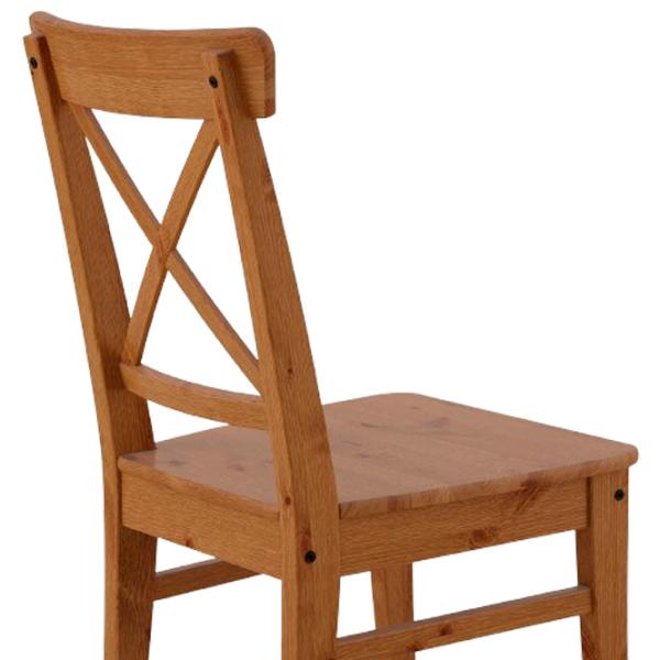 Кухонный стул Ikea Ingolf Массив/ Бежевый Beige photo 2