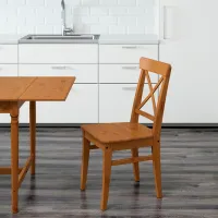 Scaun de bucătărie Ikea Ingolf Masiv/ Beige Beige photo 4