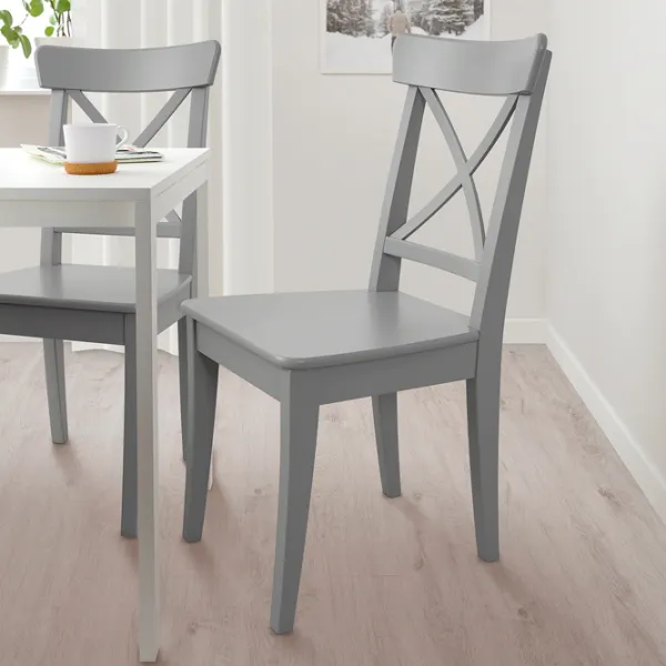 Кухонный стул Ikea Ingolf Массив/ Серый Серый photo 4