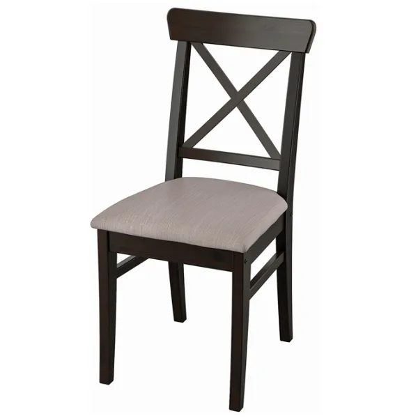Кухонный стул Ikea Ingolf Массив/ Коричневый Серый photo 1