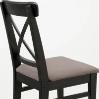 Scaun de bucătărie Ikea Ingolf Masiv/ Brown Gray photo 2