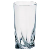 Набор стаканов Bohemia QUADRO 0.35л / Стекло / Прозрачный