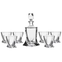 Набор для напитков Bohemia QUADRO 0.85л / Стекло / Прозрачный