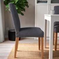 Scaun de bucătărie Ikea Bergmund Poliester/ Brown Gray photo 5